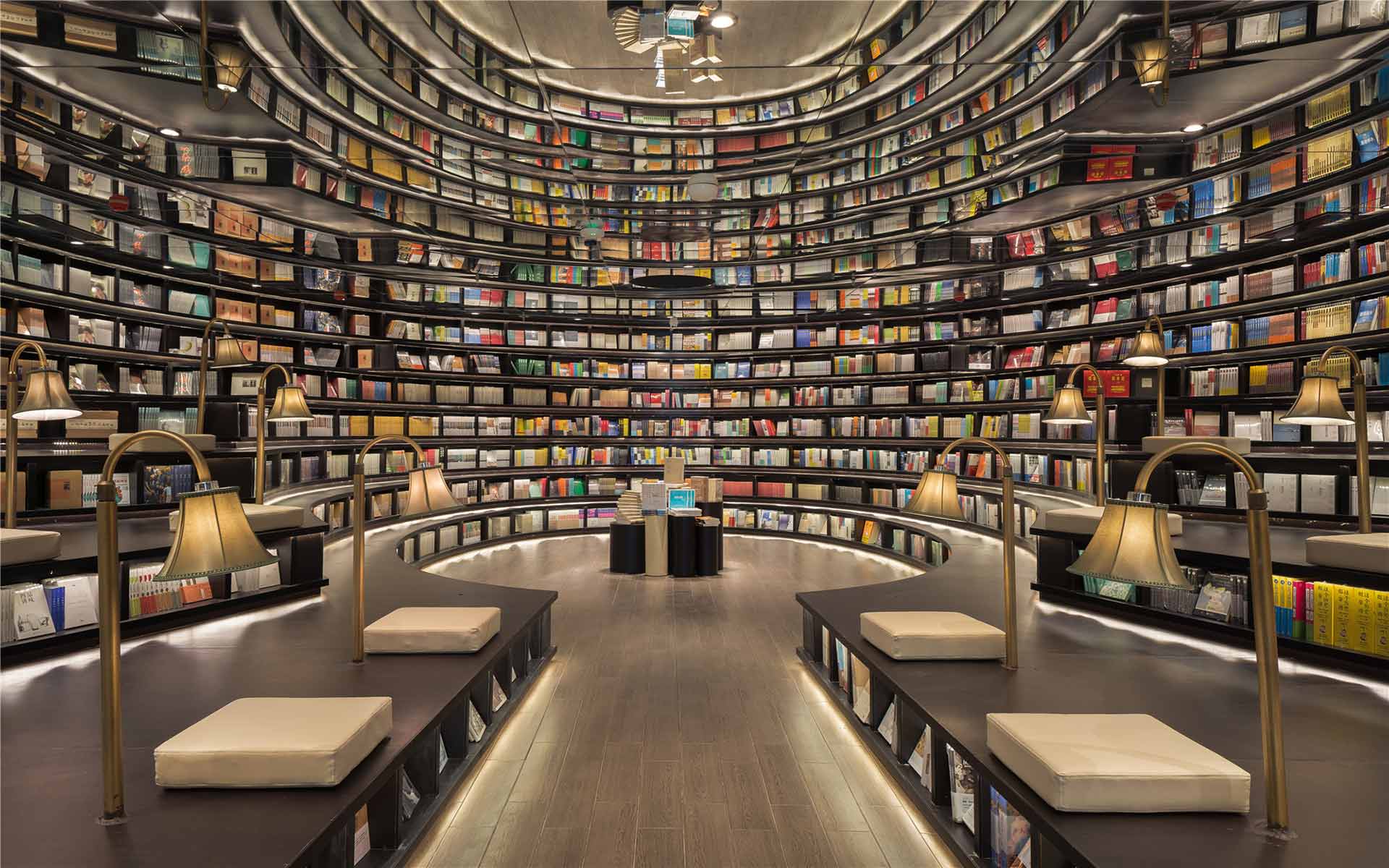 picture of cozy corner bookstore interior