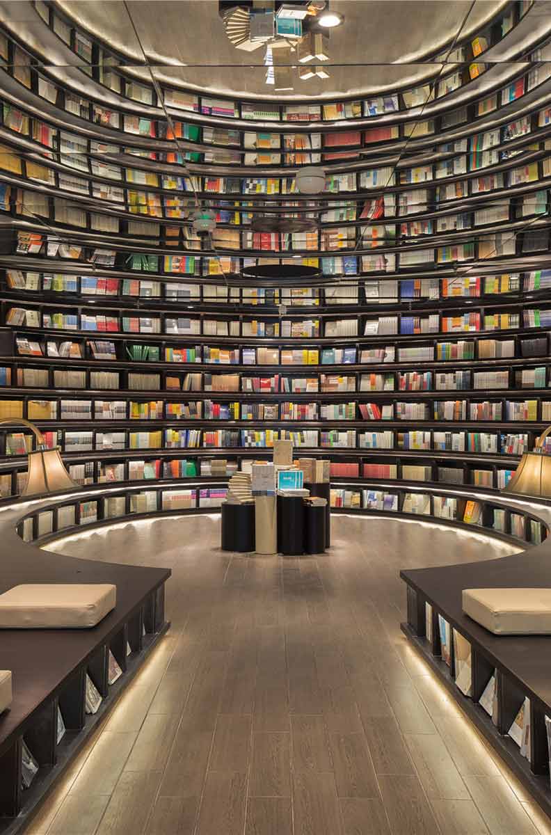 picture of cozy corner bookstore interior